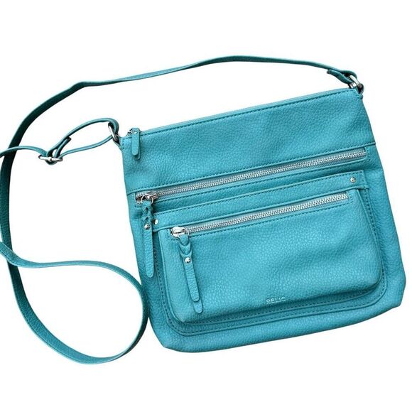 Relic Riley by Fossil Women's Turquoise Crossbody Bag Adjustable Strap Casual - Picture 3 of 15